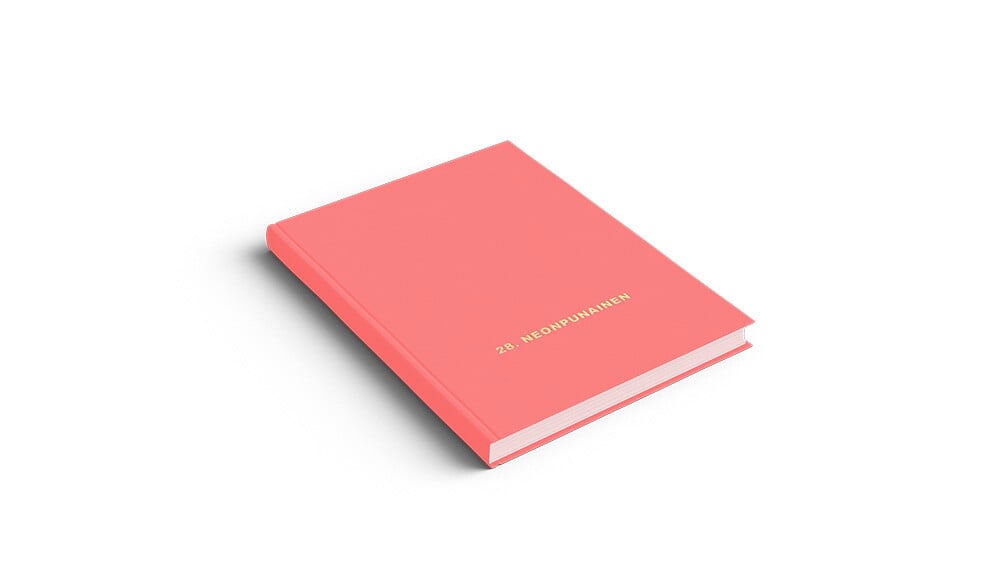 28-neonpunainen